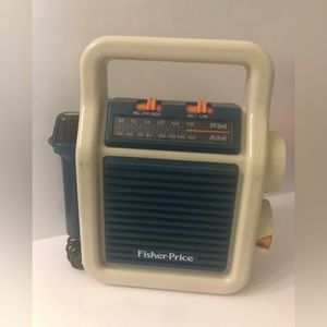 Vintage Fisher Price am fm radio with microphone